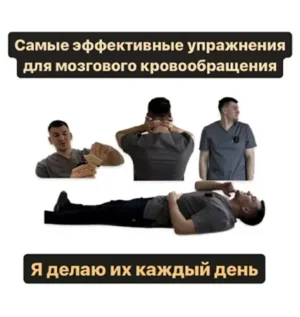 Постер товара: Полный комплекс упражнений для восстановления кровоснабжения мозга